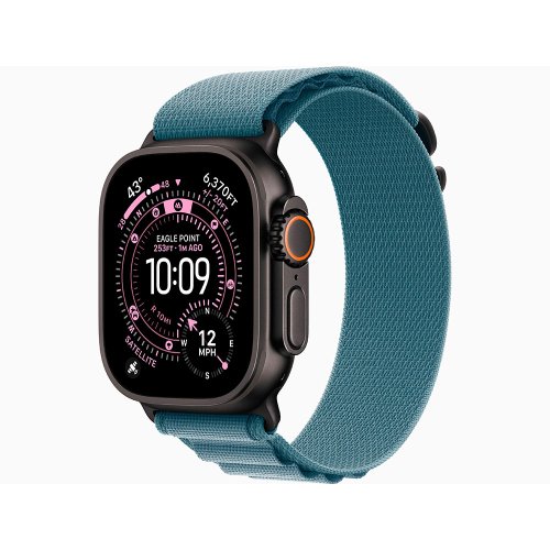 Умные часы Apple Watch Ultra 3 49mm Black Titanium, Light Blue Alpine Loop L (US)