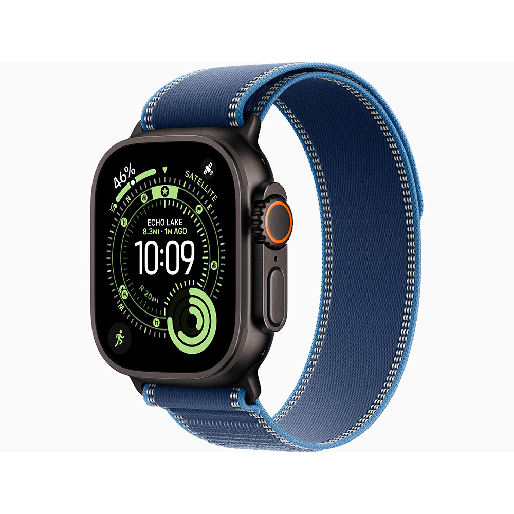 Умные часы Apple Watch Ultra 3 49mm Black Titanium, Blue/Bright Blue Trail Loop M/L (US)