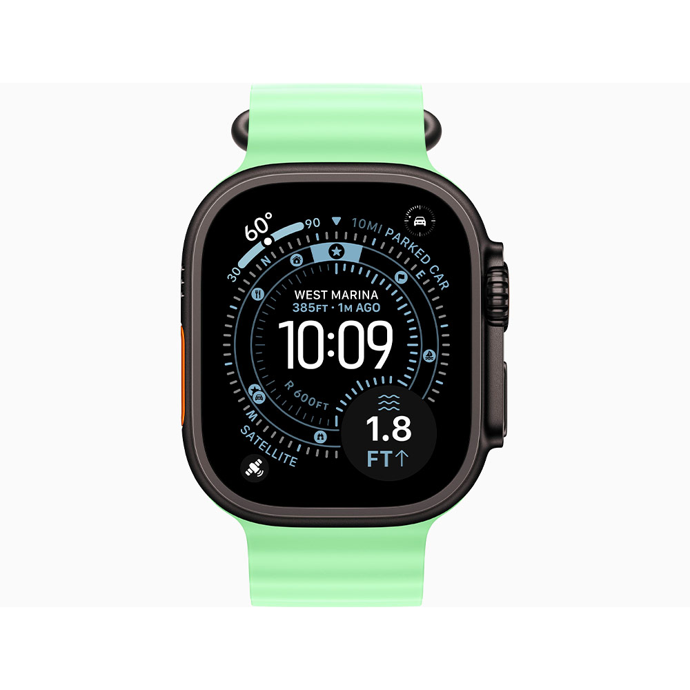 Умные часы Apple Watch Ultra 3 49mm Black Titanium, Neon Green Ocean Band (US)