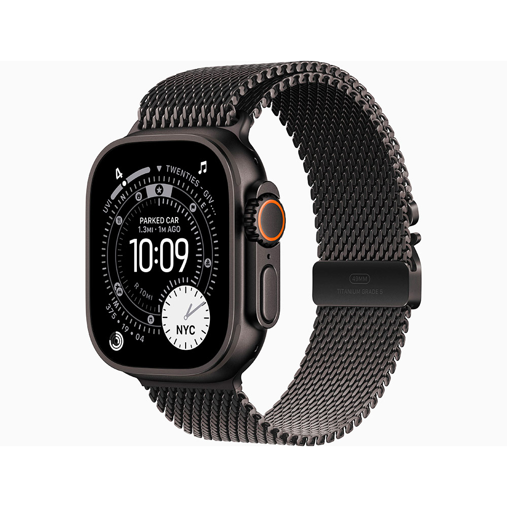 Умные часы Apple Watch Ultra 3 49mm Black Titanium, Black Milanese L (US)