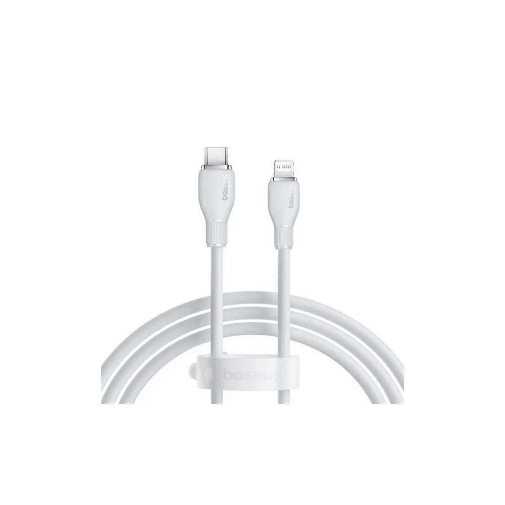 Кабель Baseus Pudding Series Type-C to iP (20W, 1.2м) (P10355701221-00) Белый