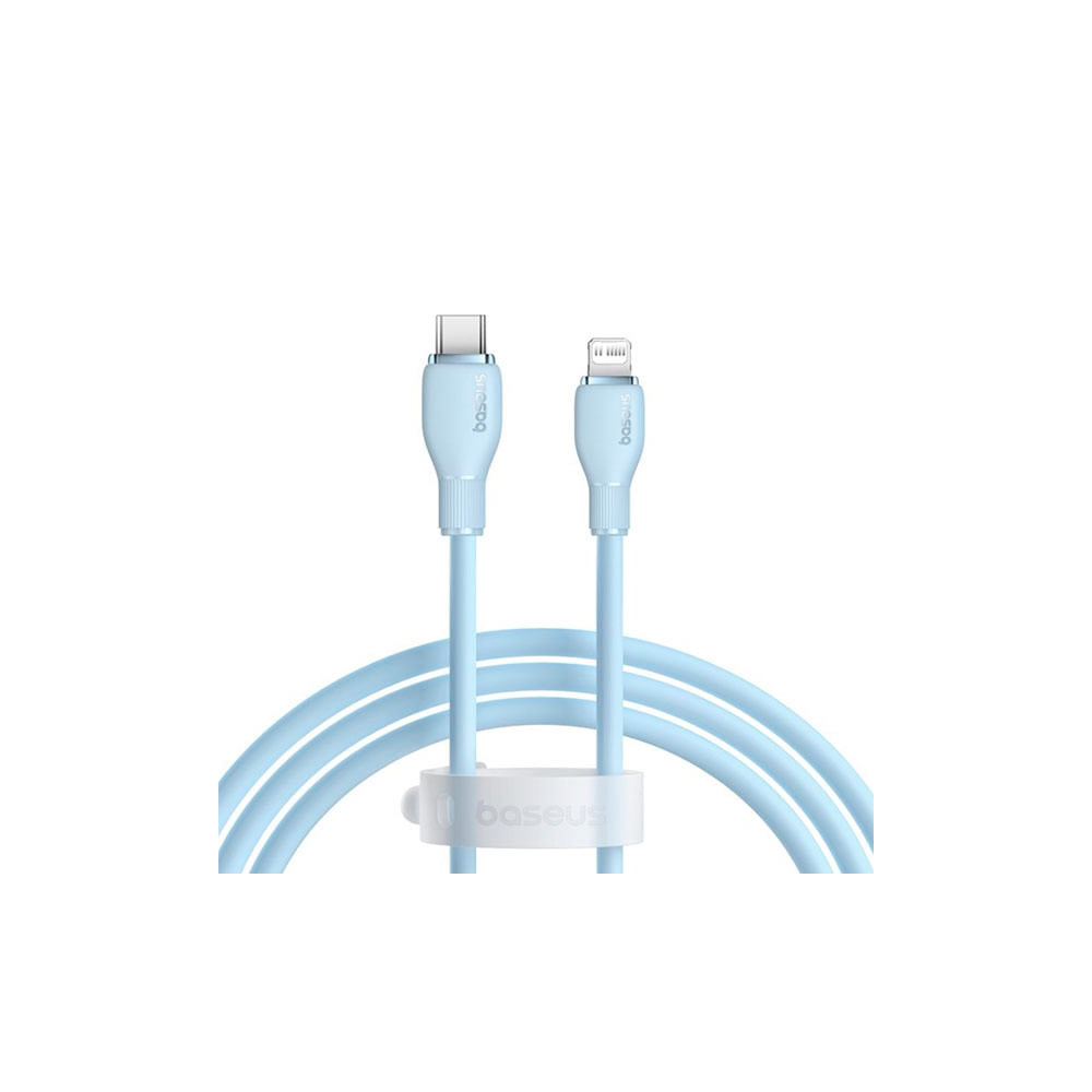 Кабель Baseus Pudding Series Type-C to iP (20W, 1.2м) (P10355701311-00) Голубой
