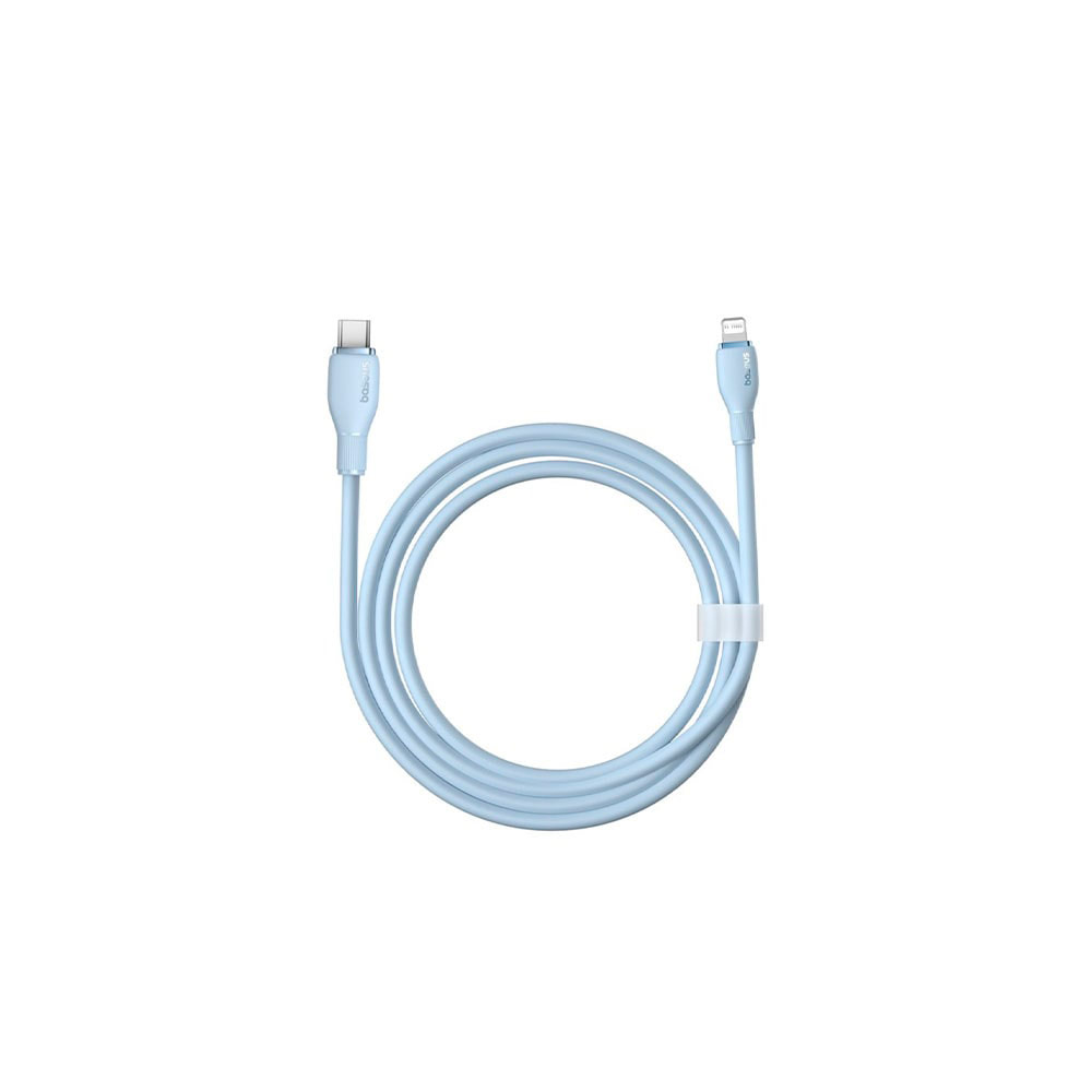 Кабель Baseus Pudding Series Type-C to iP (20W, 1.2м) (P10355701311-00) Голубой