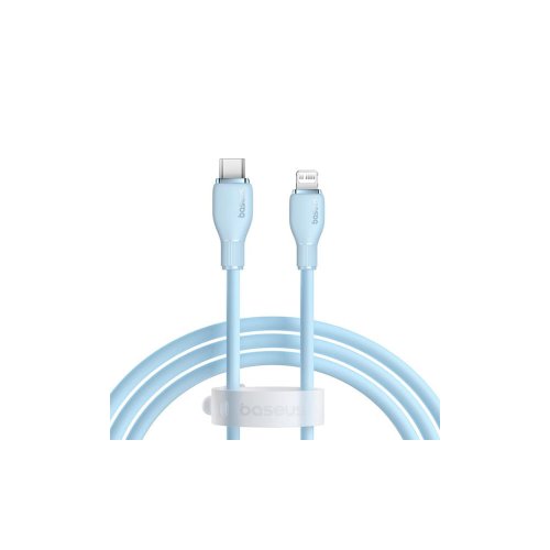Кабель Baseus Pudding Series Type-C to iP (20W, 1.2м) (P10355701311-00) Голубой