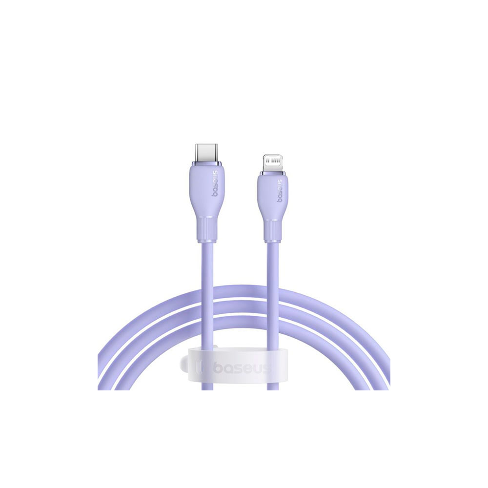 Кабель Baseus Pudding Series Type-C to iP (20W, 1.2м) (P10355701511-00) Пурпурный
