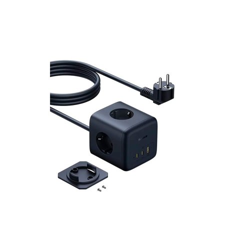 Сетевая зарядка Baseus EnerFill 67W Cube Power Strip (3AC+1U+2C) (E00082100123-00) Черный