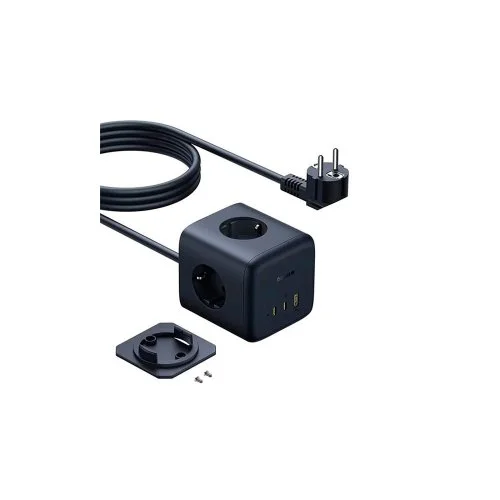 Купить Сетевая зарядка Baseus EnerFill 67W Cube Power Strip (3AC+1U+2C) (E00082100123-00) Черный Сетевая зарядка Baseus EnerFill 67W Cube Power Strip (3AC+1U+2C) (E00082100123-00) Черный