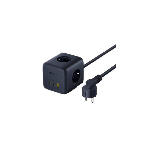 Сетевая зарядка Baseus EnerFill 67W Cube Power Strip (3AC+1U+2C) (E00082100123-00) Черный