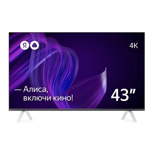 Телевизор 43" Яндекс ТВ Станция с Алисой YNDX-00091 (4K UHD 3840x2160, Smart TV) Черный