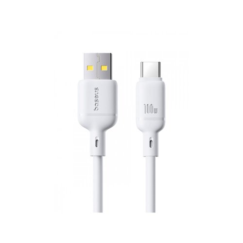 Кабель Baseus Silky Series USB to Type-C (100W, 1м) (P10377703213-00) Белый
