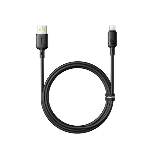 Кабель Baseus Silky Series USB to Type-C (100W, 1м) (P10377703113-00) Черный