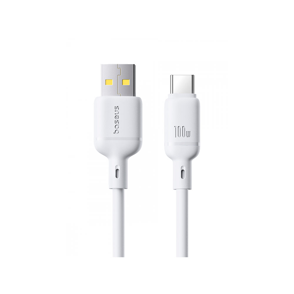 Кабель Baseus Silky Series USB to Type-C (100W, 2м) (P10377703213-01) Белый