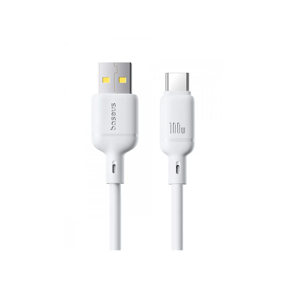 Кабель Baseus Silky Series USB to Type-C (100W, 2м) (P10377703213-01) Белый