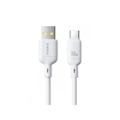 Кабель Baseus Silky Series USB to Type-C (100W, 2м) (P10377703213-01) Белый