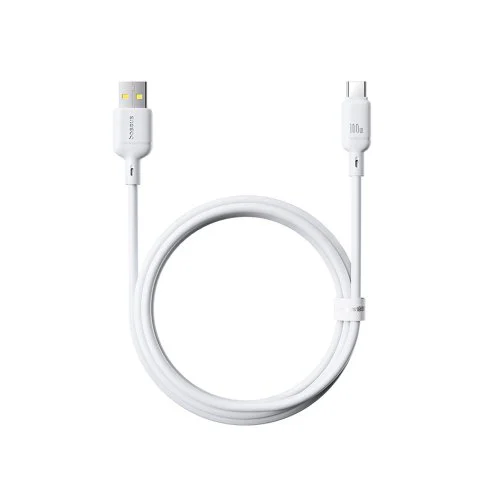 Кабель Baseus Silky Series USB to Type-C (100W, 2м) (P10377703213-01) Белый