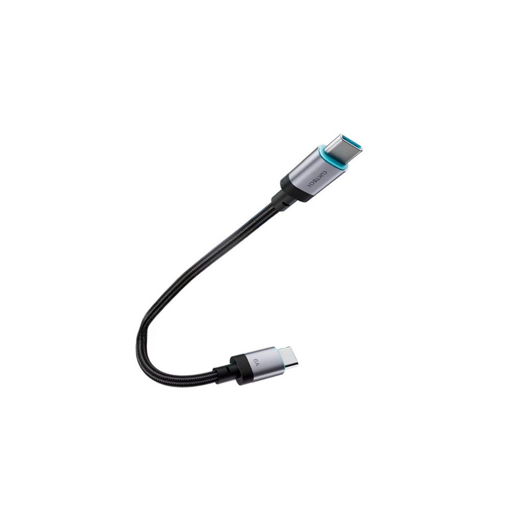 Кабель Cuktech Type-C to Type-C Magnetic Ports (CTC615S) (6A, 240W, 0.15м) Черный