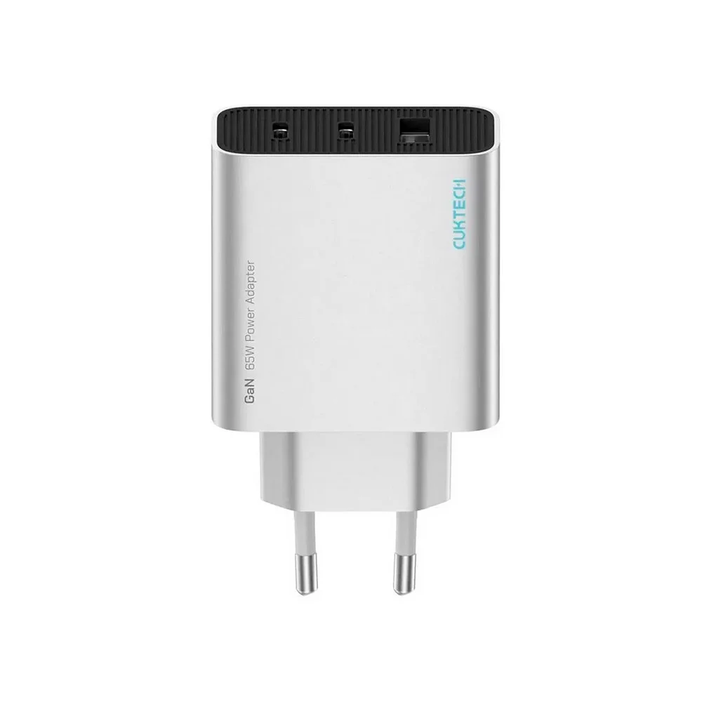 Сетевая зарядка Cuktech 65W Gan (A15C-EU) (2C1A) Серебро