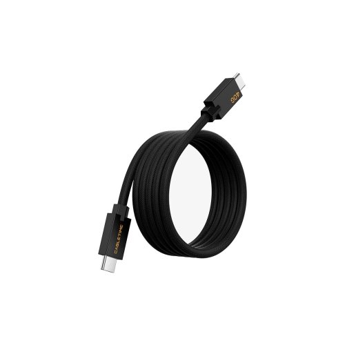 Кабель CABLETIME USB-C to USB-C магнитный (240W, 40Gbps, 8K, 1м) (CU4BH) Черный