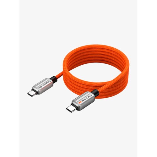Кабель CABLETIME USB-C to USB-C магнитный (240W, 1м) (CU06H) Оранжевый
