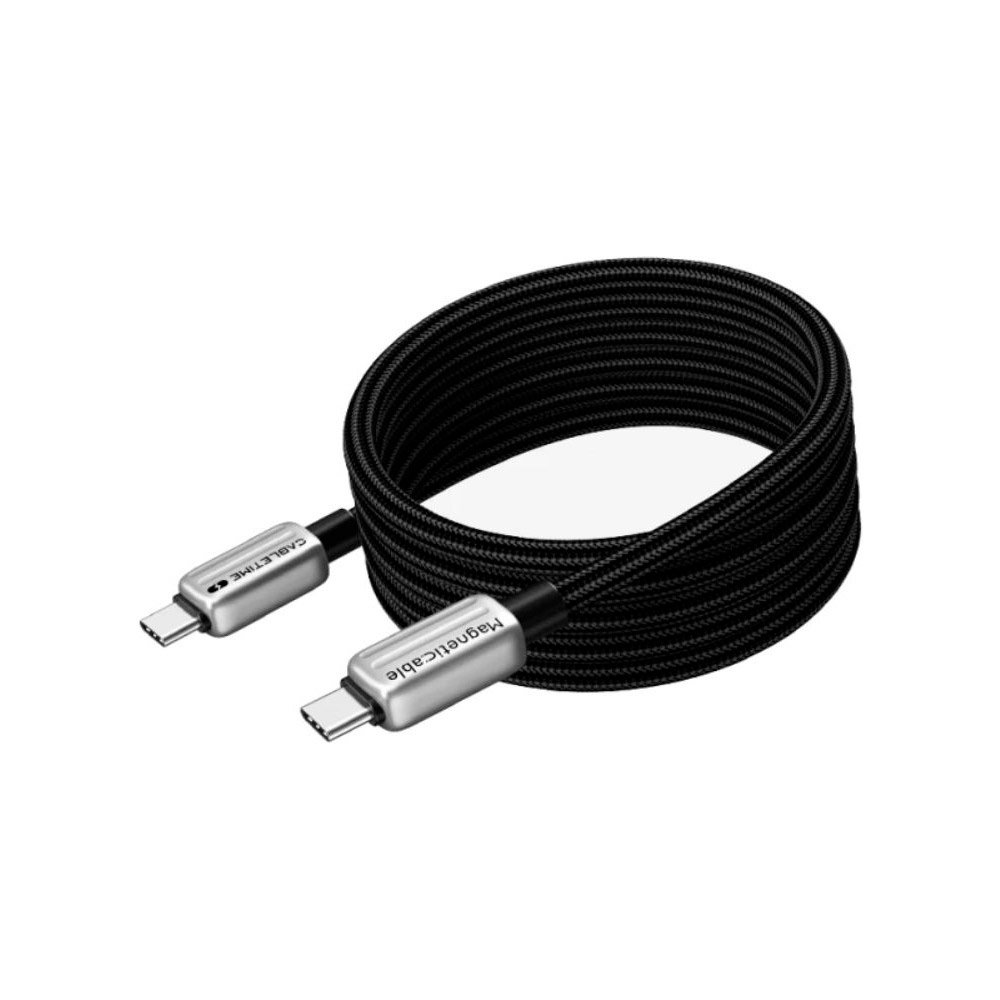 Кабель CABLETIME USB-C to USB-C магнитный (240W, 1м) (CU08H) Черный