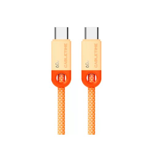 Кабель CABLETIME USB-C to USB-C (60W, 1м) (CUP5H) Оранжевый