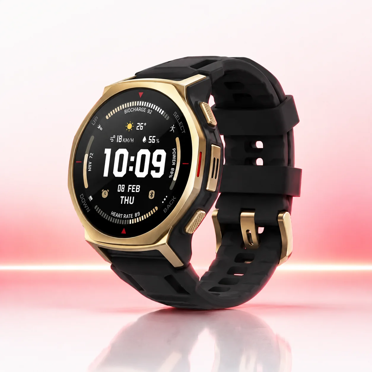 Умные часы Amazfit T-Rex 3 Pro 44mm Black Gold