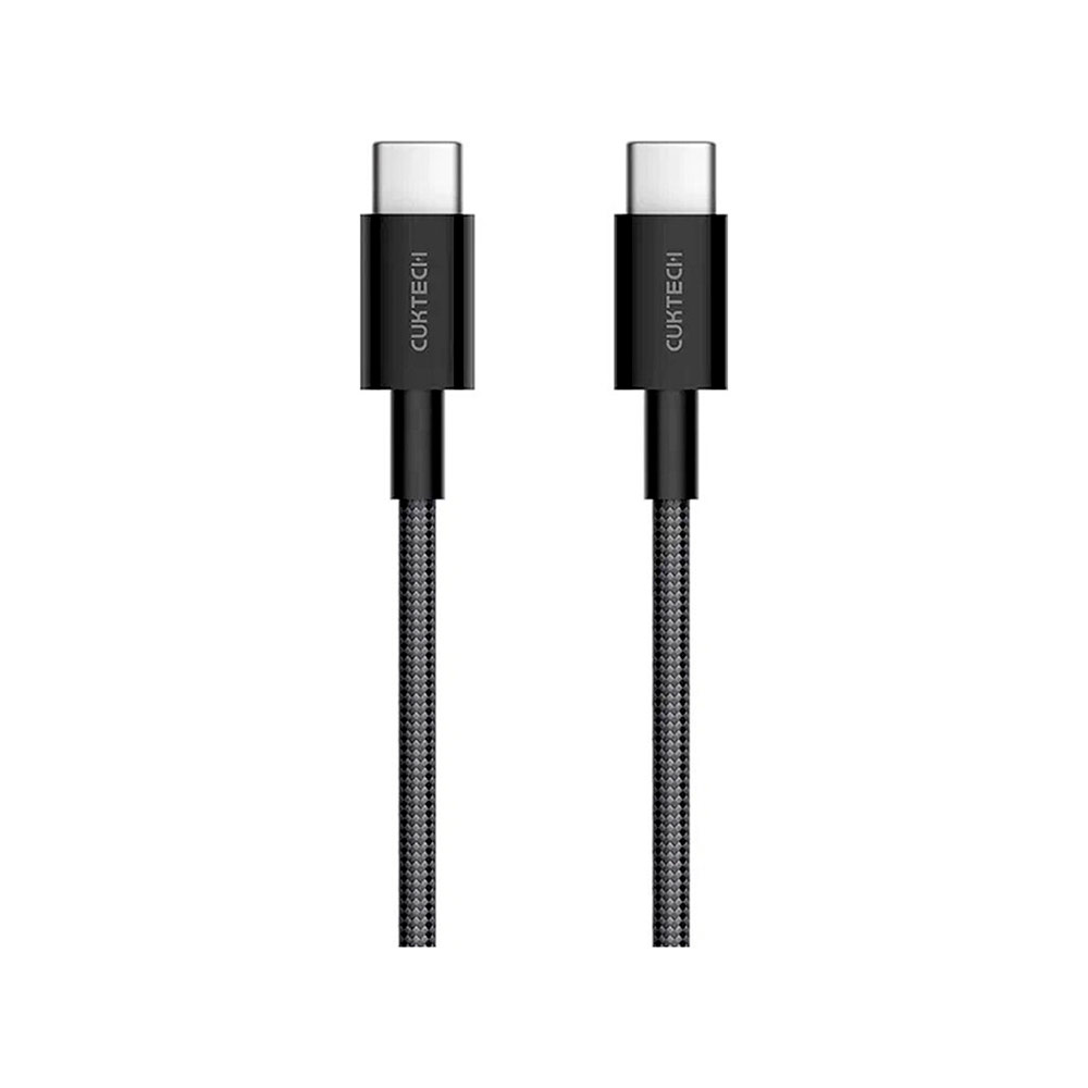 Кабель Cuktech Type-C to Type-C Braided (CTC315P) (3A, 60W, 1.5м) Серый