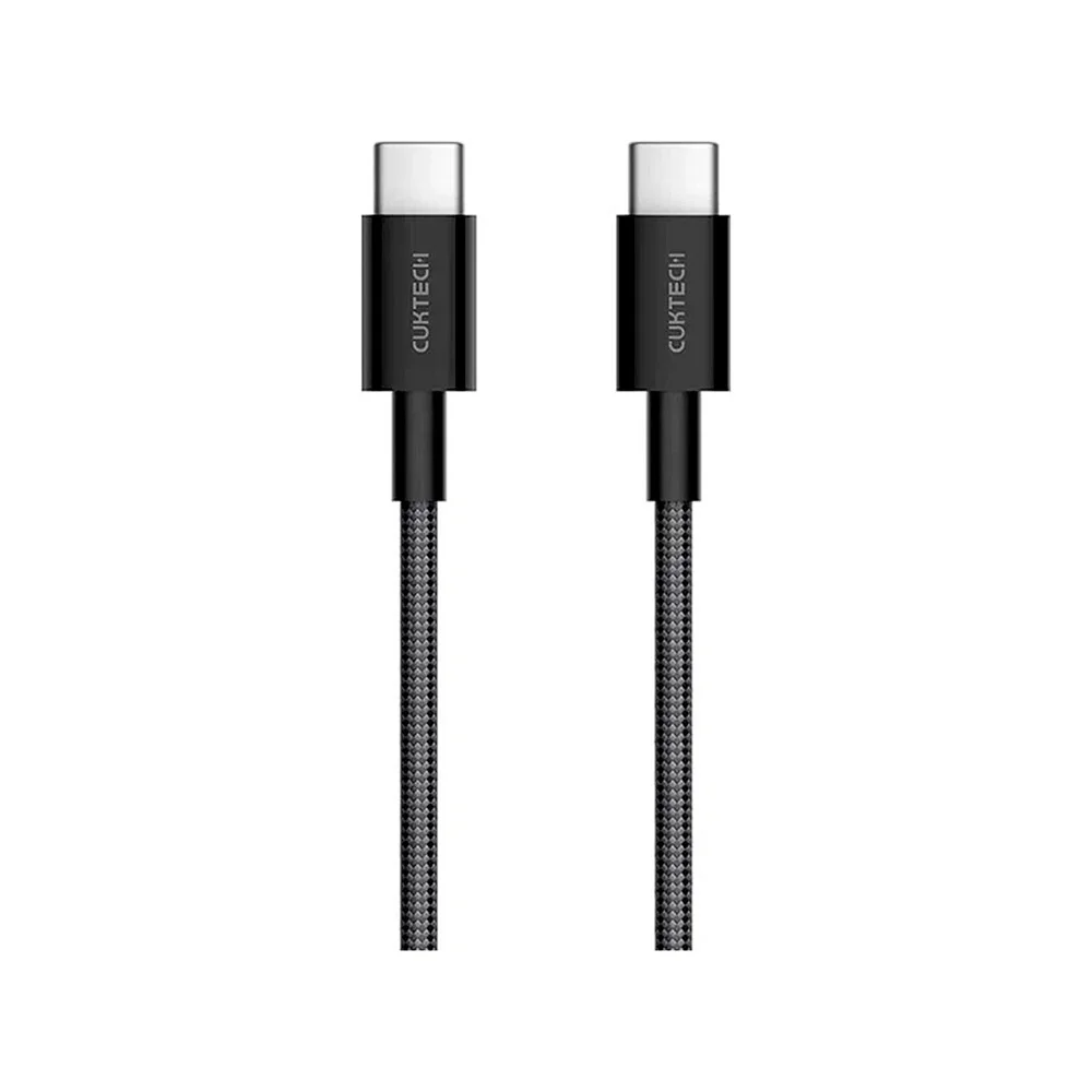 Кабель Cuktech Type-C to Type-C Braided (CTC315P) (3A, 60W, 1.5м) Серый