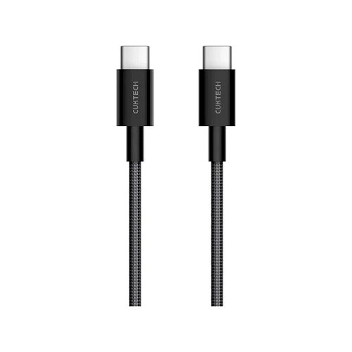 Кабель Cuktech Type-C to Type-C Braided (CTC315P) (3A, 60W, 1.5м) Серый