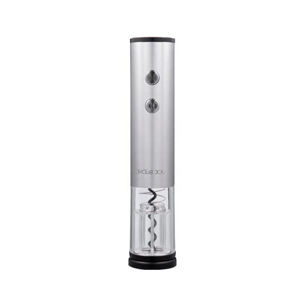 Электрический штопор Circle Joy Round Stainless Steel Electric Opener Серебряный