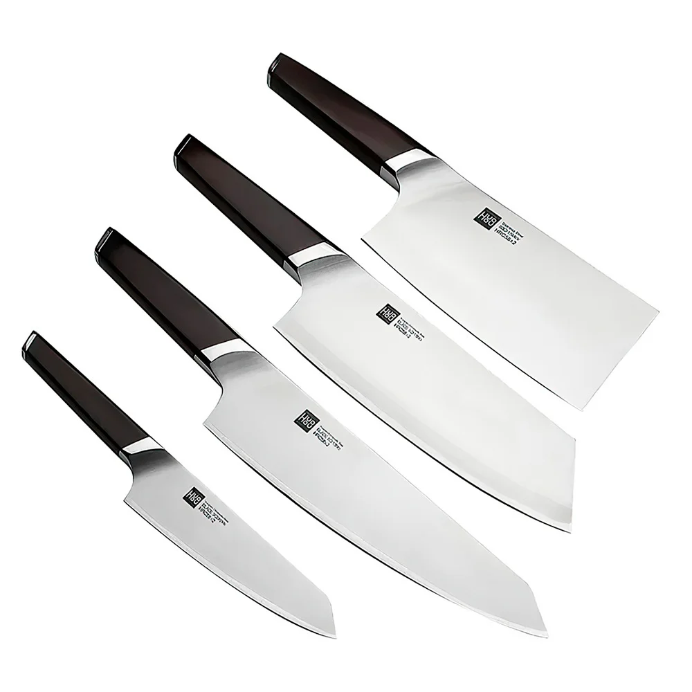 Купить Набор ножей с подставкой 5 в 1 HuoHou Fire Waiting Steel Knife Set (HU0033) Набор ножей с подставкой 5 в 1 HuoHou Fire Waiting Steel Knife Set (HU0033)
