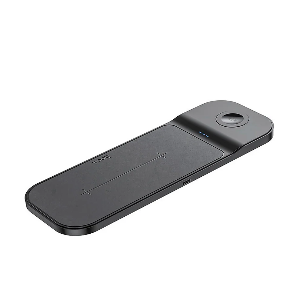 Беспроводное зарядное устройство HOCO CQ5 Step 3-in-1 (iWatch) Черный