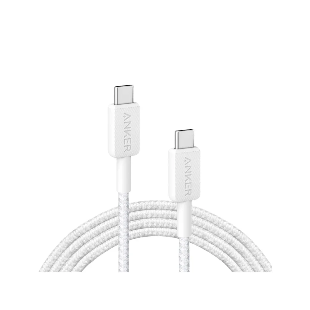 Кабель Anker 322 Type-C to Type-C (3ft Braided) Белый