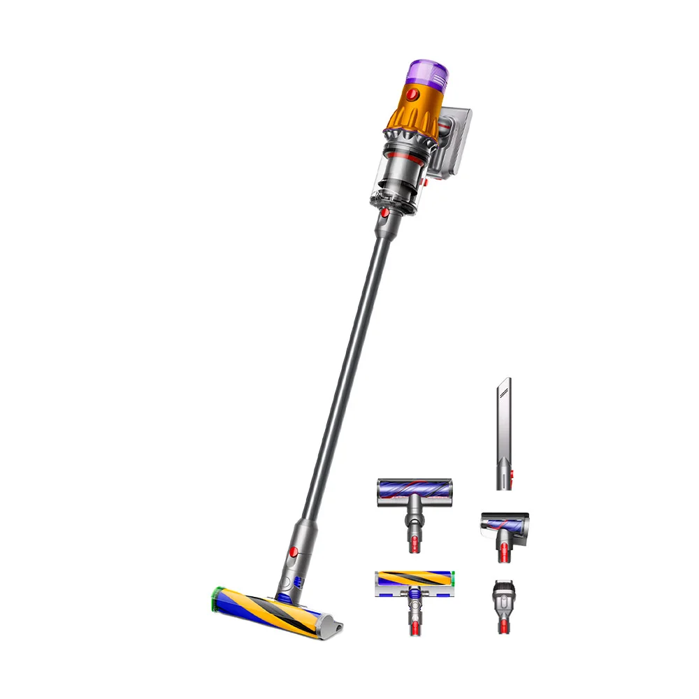 Вертикальный пылесос Dyson V12 Detect Slim Absolute (Yellow Nickel) AE Вертикальный пылесос Dyson V12 Detect Slim Absolute (Yellow Nickel) AE