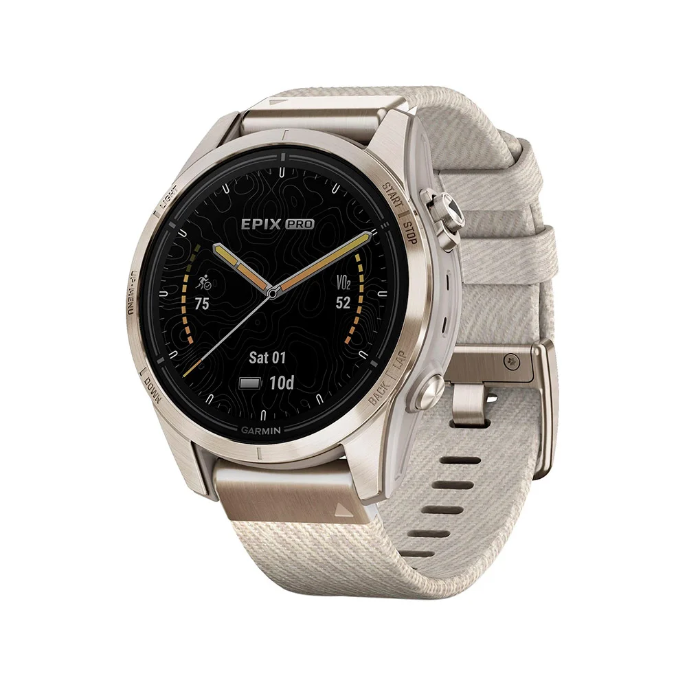 Умные часы Garmin EPIX PRO (GEN 2) SAPPHIRE EDITION 42mm Soft Gold (010-02802-20)