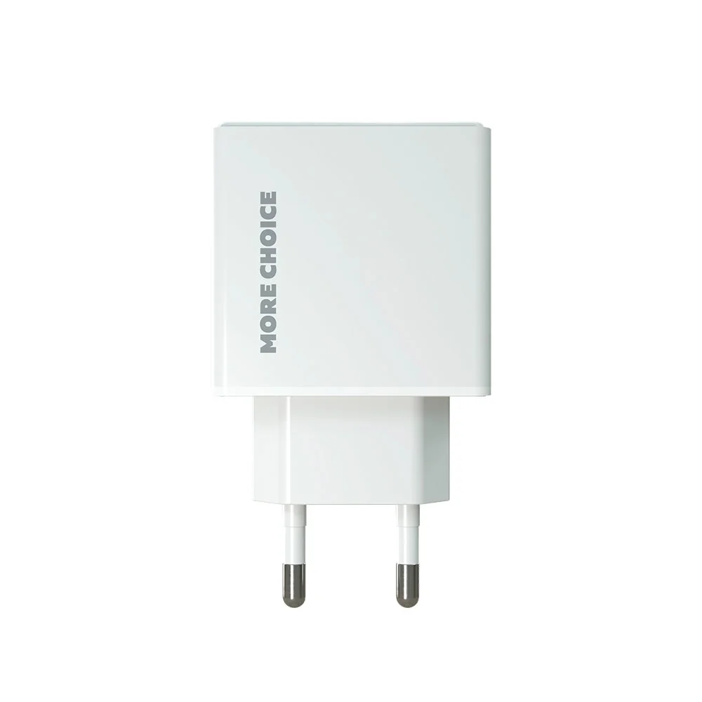 Сетевая зарядка More Сhoice (NC60) (3A, PD, 20W) Белый