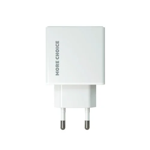 Сетевая зарядка More Сhoice (NC60) (3A, PD, 20W) Белый