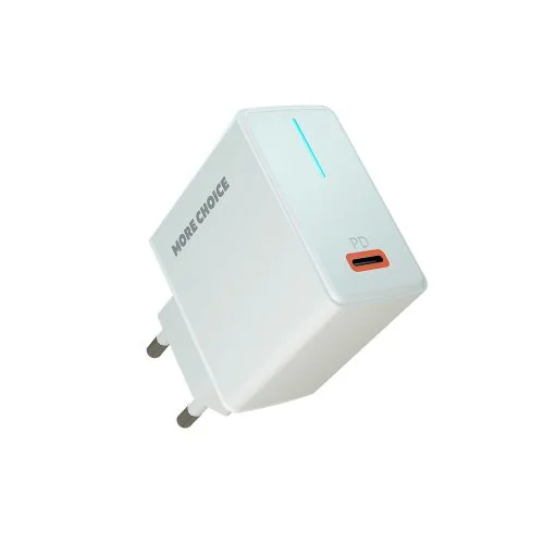 Сетевая зарядка More Сhoice (NC60) (3A, PD, 20W) Белый