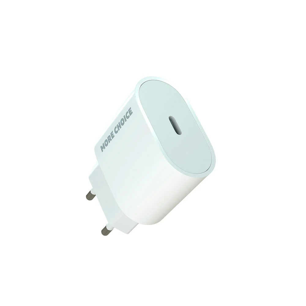 Сетевая зарядка More Сhoice (NC65) (3A, PD, 25W) Белый