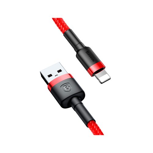 Кабель Baseus Cafule USB to Lightning (2м) (CALKLF-C09) Красный