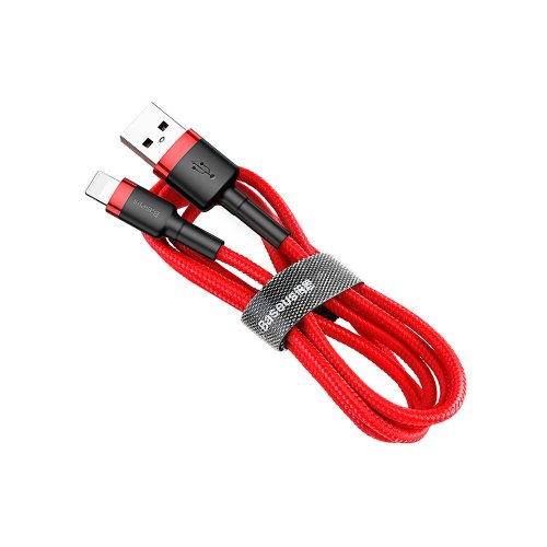 Кабель Baseus Cafule USB to Lightning (2м) (CALKLF-C09) Красный