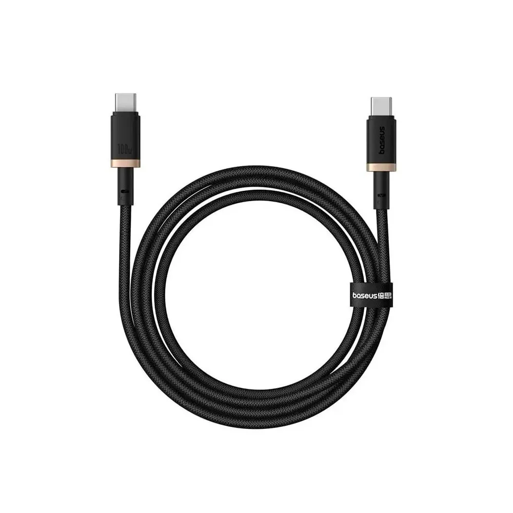 Кабель Baseus Dura Series Type-C to Type-C (100W, 1m) (P10377803U01-00) Черный+Золото