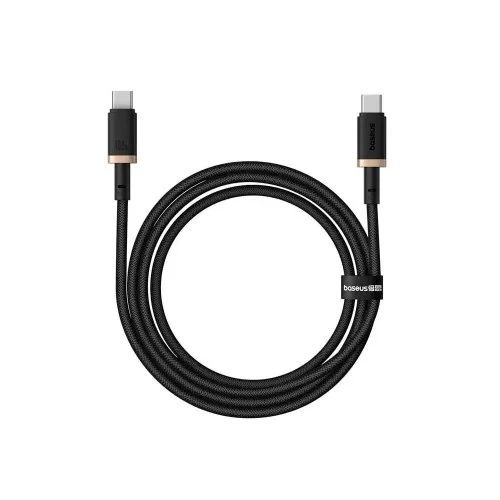 Купить Кабель Baseus Dura Series Type-C to Type-C (100W, 1m) (P10377803U01-00) Черный+Золото Кабель Baseus Dura Series Type-C to Type-C (100W, 1m) (P10377803U01-00) Черный+Золото