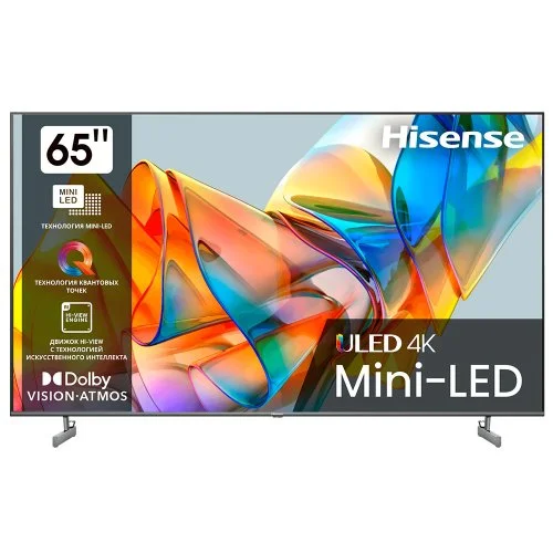 Телевизор 65" Hisense 65U6KQ (4K Ultra HD 3840x2160, Smart TV) Серый