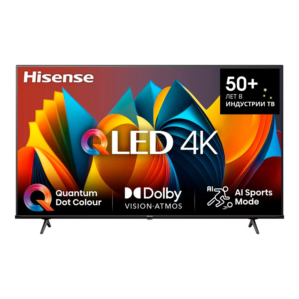 Телевизор 43" Hisense 43E7NQ 2024 (4K Ultra HD 3840x2160, Smart TV) Черный