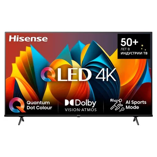 Телевизор 55" Hisense 55E7NQ 2024 (4K Ultra HD 3840x2160, Smart TV) Черный