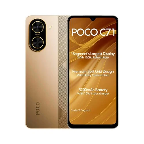 Смартфон Xiaomi Poco C71 3/64Gb Desert Gold (Золотой) RU