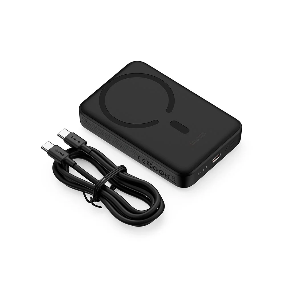 Внешний аккумулятор Baseus Magnetic Mini Wireless 10000mAh 30W (PPCX110201) Черный