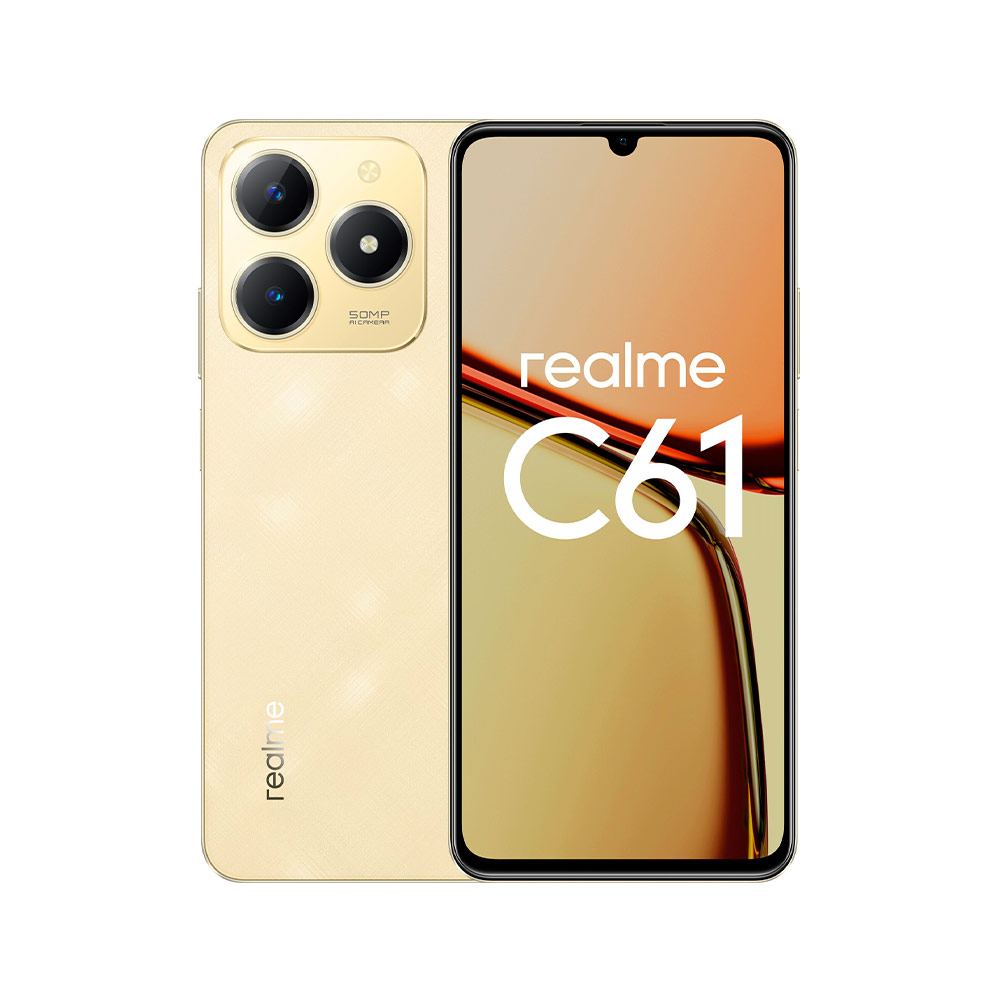 Смартфон Realme C61 6/128Gb Sparkle Gold (Золотой) RU