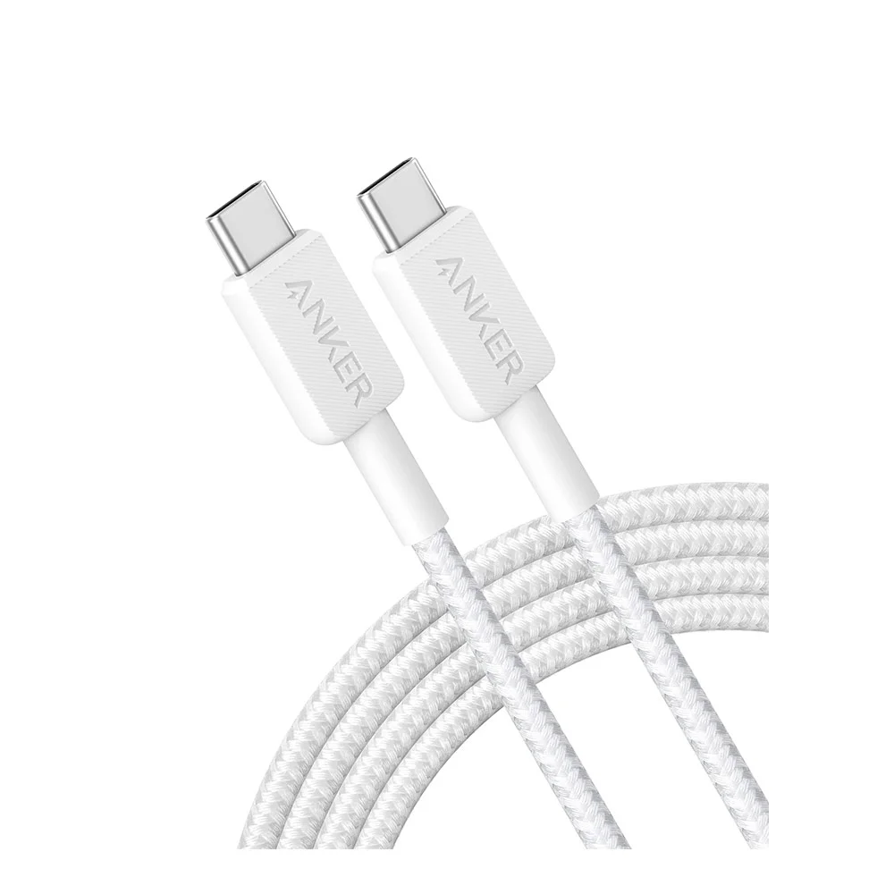 Купить Кабель Anker 322 Type-C Type-C (A81F6) (6ft Braided) Белый Кабель Anker 322 Type-C Type-C (A81F6) (6ft Braided) Белый